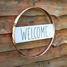 Load image into Gallery viewer, Welcome Rustic Metal Sign
