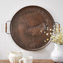 Load image into Gallery viewer, Copper Wall Hanging Rooster Tray
