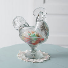 Load image into Gallery viewer, Glass Rooster Candy Dish
