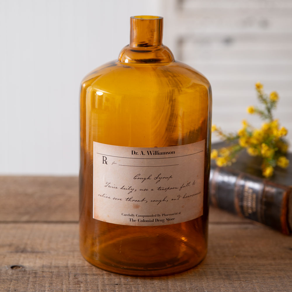 Cough Syrup Apothecary Bottle