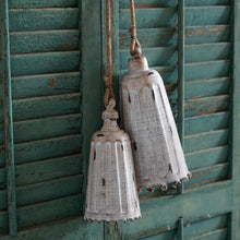 Load image into Gallery viewer, Whitewashed Metal Bell Set
