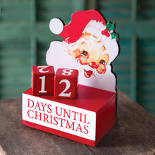 Load image into Gallery viewer, Vintage Santa Christmas Countdown Blocks
