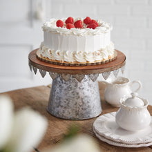 Load image into Gallery viewer, Galvanized Heart Dessert Stand
