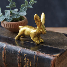 Load image into Gallery viewer, Gold Bunny Figurine
