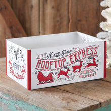 Load image into Gallery viewer, Rooftop Express Wooden Christmas Crate

