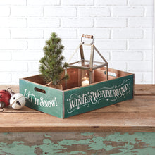 Load image into Gallery viewer, Winter Wonderland Holiday Wood Crate
