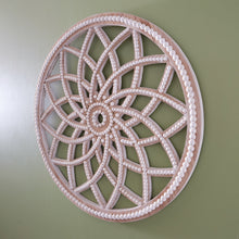 Load image into Gallery viewer, Beaded Round Medallion Wall Décor
