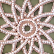 Load image into Gallery viewer, Beaded Round Medallion Wall Décor
