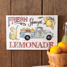 Load image into Gallery viewer, Fresh Squeezed Lemonade Wall Sign
