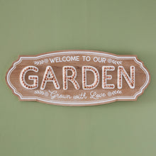 Load image into Gallery viewer, Welcome to Our Garden Wall Sign
