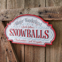 Load image into Gallery viewer, Fresh Fallen Snowballs Wall Sign
