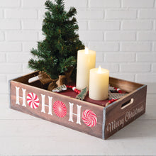 Load image into Gallery viewer, Ho Ho Ho Holiday Wood Crate
