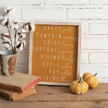 Load image into Gallery viewer, Autumn Words Wall Plaque

