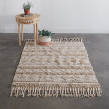 Load image into Gallery viewer, Natural Fringe Geometric Area Rug
