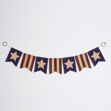 Load image into Gallery viewer, Americana Burlap Banner
