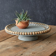 Load image into Gallery viewer, Boho Wood Ball Cake Stand
