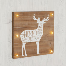 Load image into Gallery viewer, Merry Little Christmas Country Reindeer Sign
