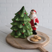 Load image into Gallery viewer, Santa and Tree Cookie Jar
