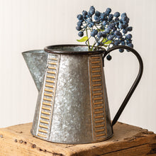 Load image into Gallery viewer, Copper and Galvanized Pitcher
