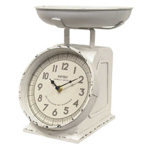Load image into Gallery viewer, White Decorative Scale Clock
