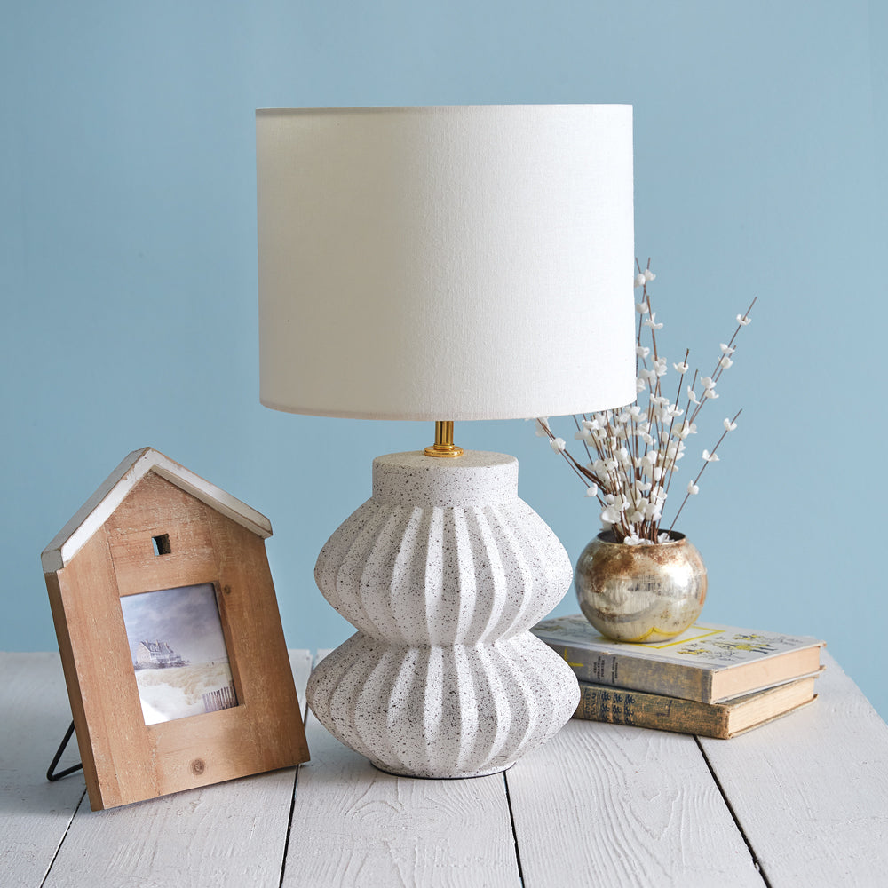 Scalloped Tabletop Lamp