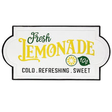 Load image into Gallery viewer, Fresh Lemonade Enamel Sign
