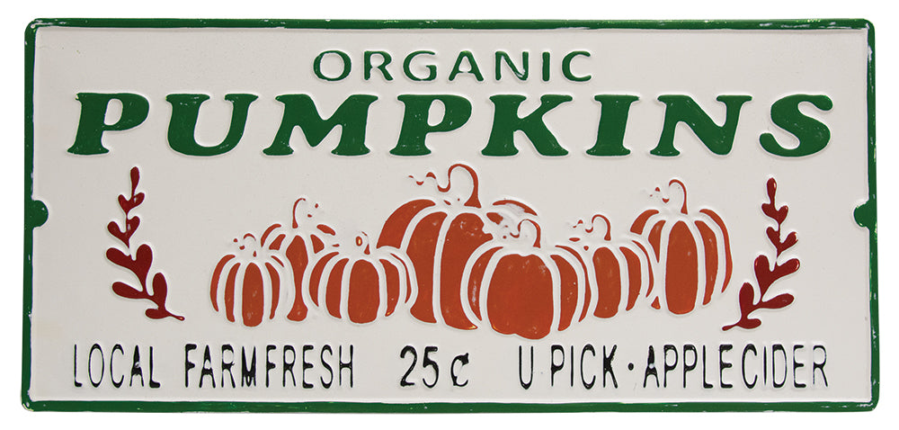 Organic Pumpkins Sign