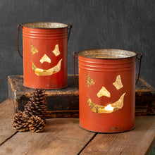 Load image into Gallery viewer, Jack-O&#39;-Lantern Buckets

