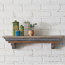 Load image into Gallery viewer, Rustic Wood and Metal Shelf
