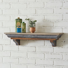 Load image into Gallery viewer, Rustic Wood and Metal Shelf
