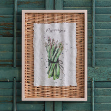 Load image into Gallery viewer, Framed Asparagus Basket Art
