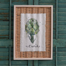 Load image into Gallery viewer, Framed Artichoke Basket Art
