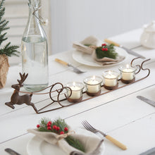 Load image into Gallery viewer, Reindeer and Sleigh Votive Candle Holder
