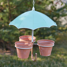 Load image into Gallery viewer, Hanging Umbrella Three Pot Planter
