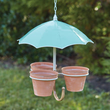 Load image into Gallery viewer, Hanging Umbrella Three Pot Planter

