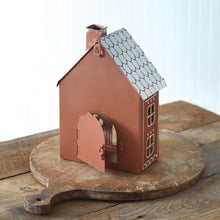 Load image into Gallery viewer, Gingerbread Manor Metal Luminary
