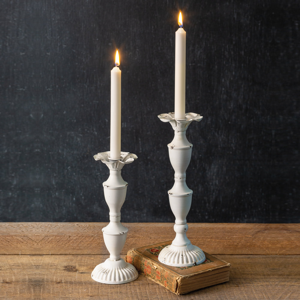 Delilah Metal Candlestick Set