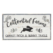 Load image into Gallery viewer, Cottontail Farms Wood Sign
