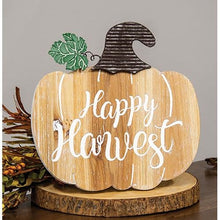 Load image into Gallery viewer, Happy Harvest Engraved Pumpkin Easel
