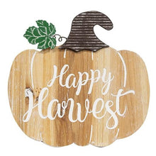 Load image into Gallery viewer, Happy Harvest Engraved Pumpkin Easel
