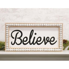 Load image into Gallery viewer, Beaded Believe Sign
