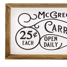 Load image into Gallery viewer, McGregor&#39;s Carrot Patch Sign
