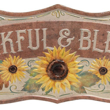 Load image into Gallery viewer, Thankful &amp; Blessed Sunflower Sign
