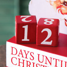 Load image into Gallery viewer, Vintage Santa Christmas Countdown Blocks

