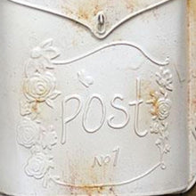 Load image into Gallery viewer, Rustic White Post Box
