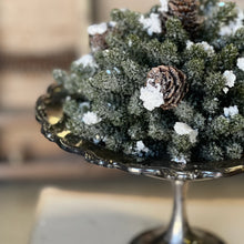 Load image into Gallery viewer, Snowy Mini Pine Half Sphere
