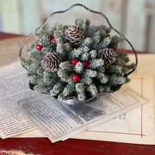 Load image into Gallery viewer, Icy Mini Pine w/ Berry Half Sphere
