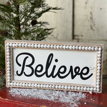 Load image into Gallery viewer, Beaded Believe Sign
