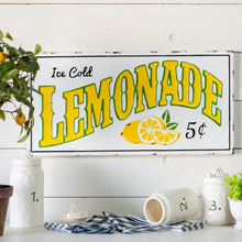 Load image into Gallery viewer, Ice Cold Lemonade Sign
