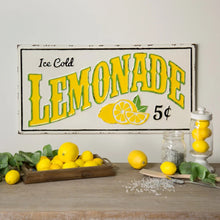 Load image into Gallery viewer, Ice Cold Lemonade Sign
